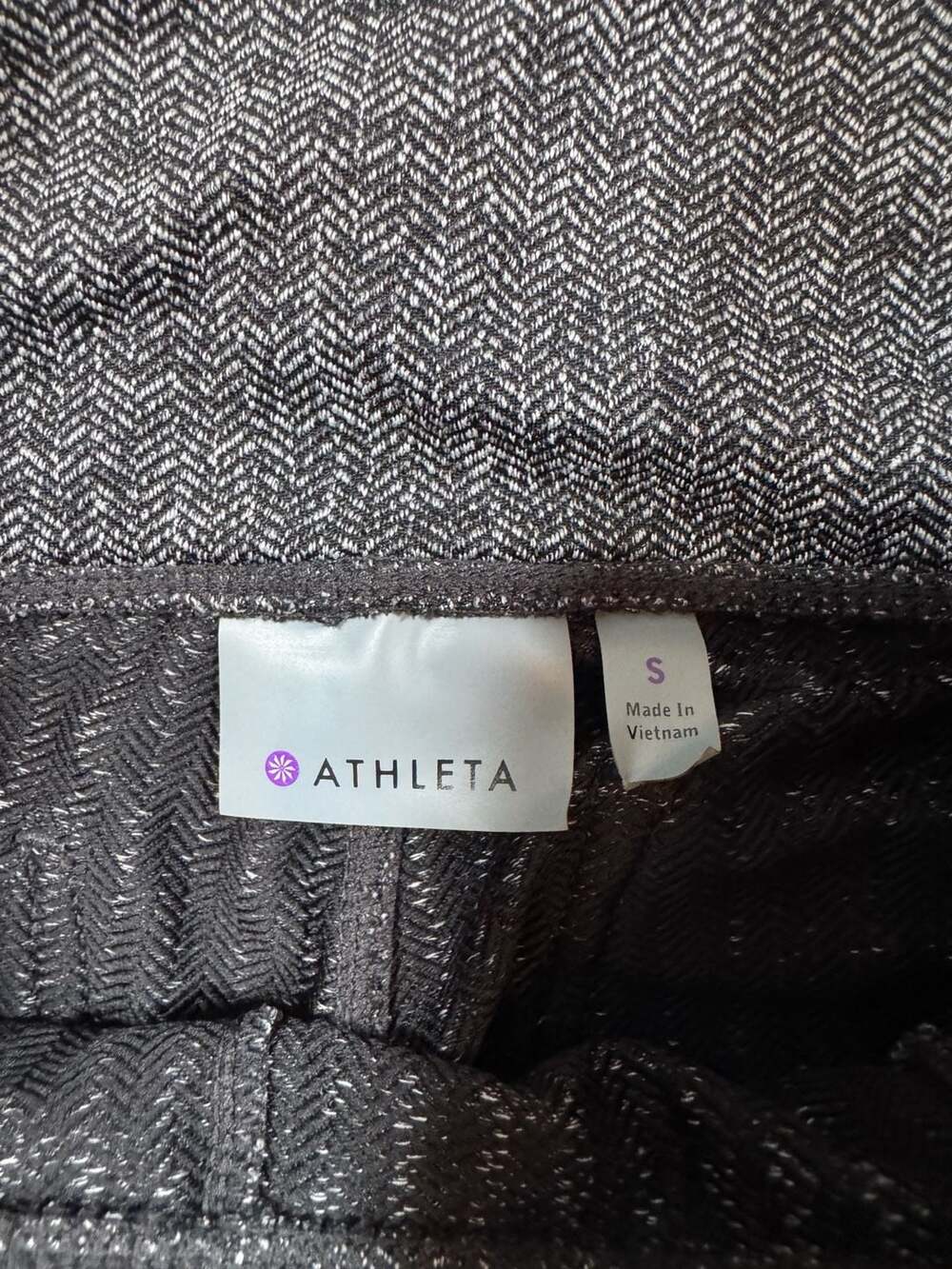 Athleta Delancey Herringbone Tight Leggings Gray Commuter Ponte Pants S - Picture 4 of 15